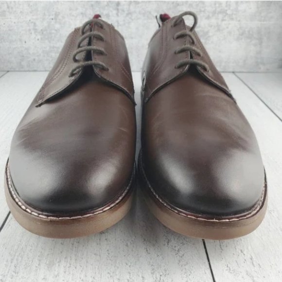 NEW - Ben Sherman Men's Plain Toe Leather Derby Size 8.5 - Picture 2 of 6
